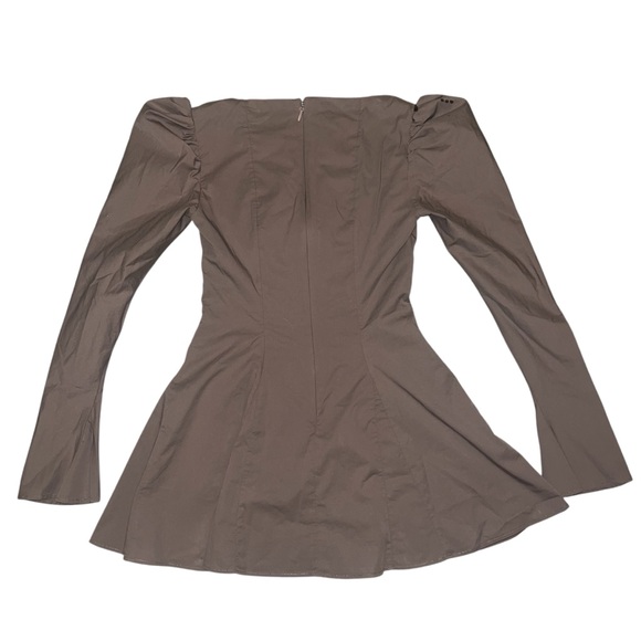 House of CB Carlina Mocha Long Sleeve Mini Dress - Picture 3 of 8